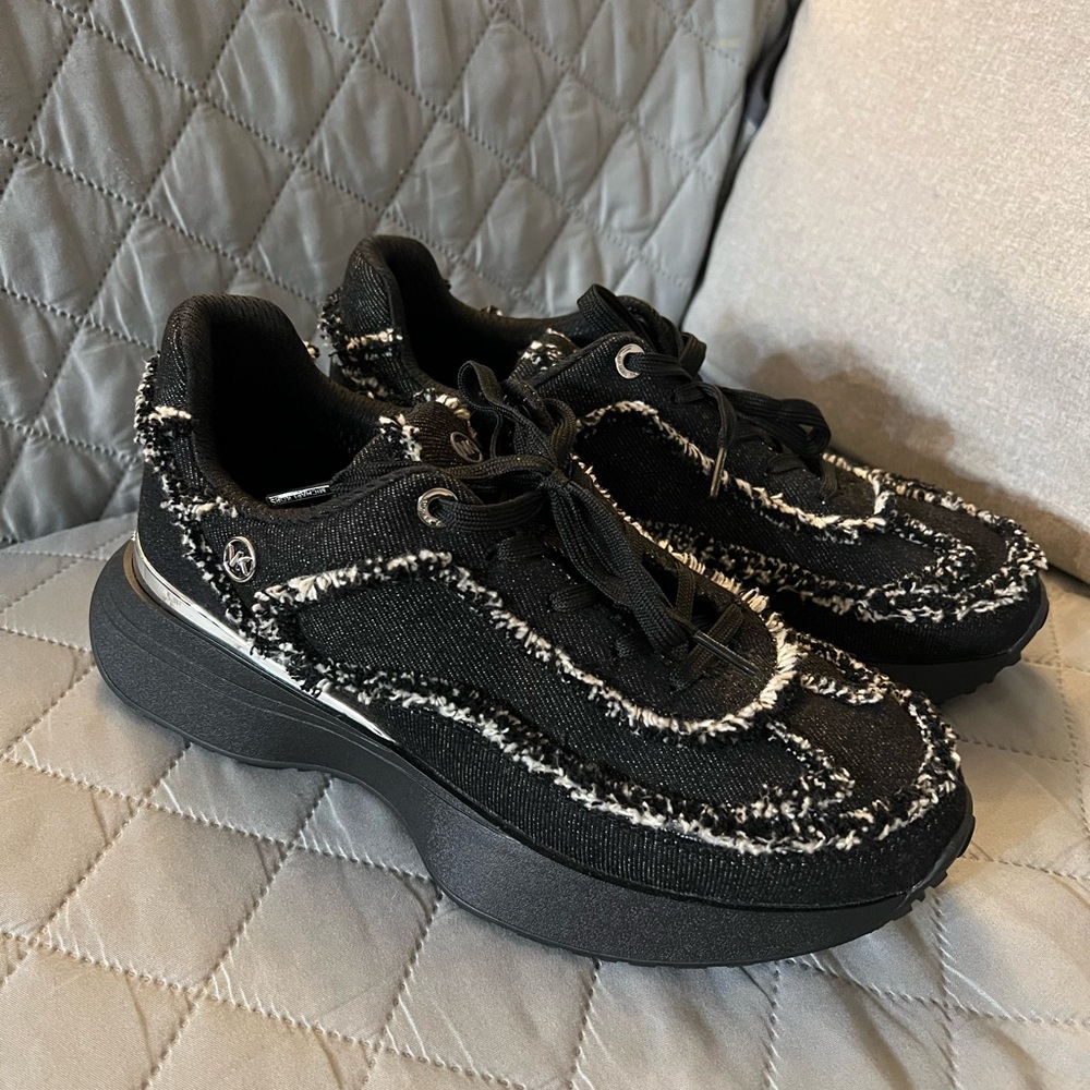 Michael Kors Black and White Women's Sneakers